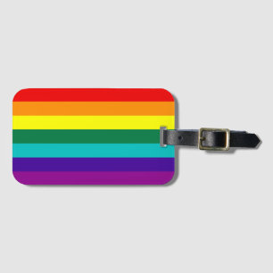 7 Rand Regnbåge Pride Flagga Bagagebricka