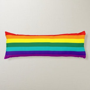 7 Rand Regnbåge Pride Flagga Kroppskudde