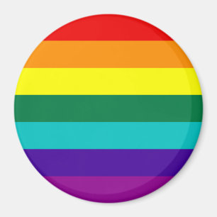 7 Rand Regnbåge Pride Flagga Magnet