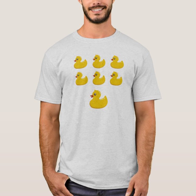 7 roliga gula Rubber Ducky ankor Tröja (Framsida)