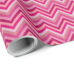 7 Shades Rosa Zig Zag Rand Presentpapper