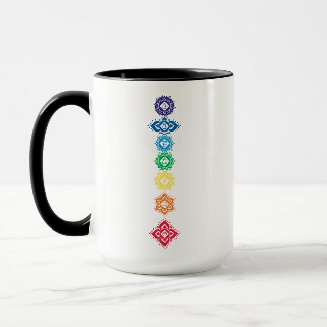 7 Sju Chakras Energi Mugg (Vänster)