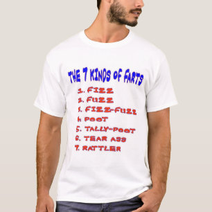 7 SORTER AV FISAR T SHIRT