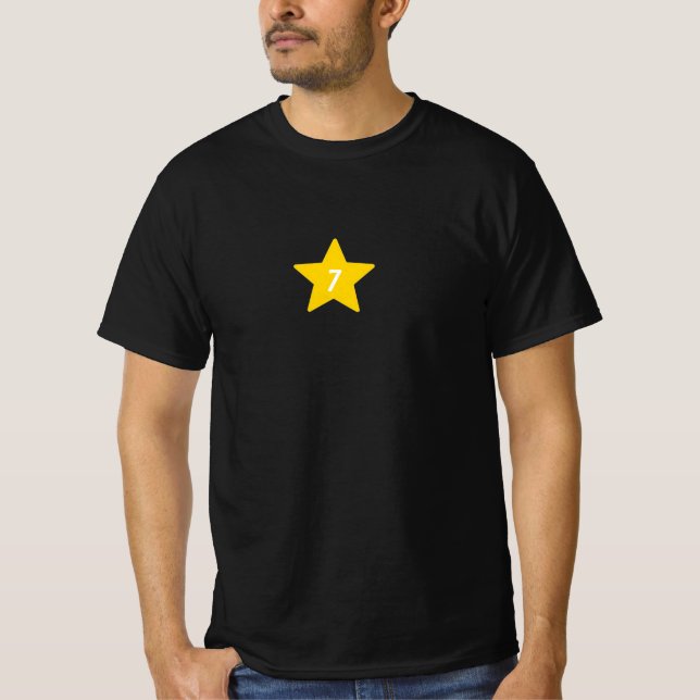 7 stjärnor t skjorta t shirt (Framsida)