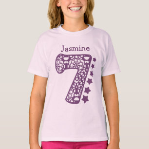 7 stjärnor V08V för snöre för T Shirt