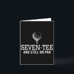7 Tee Golf Birthday 70th Birthday Women Manar 7 Kort<br><div class="desc">Sju Golfdagen 70:e födelsedagen Kvinnor i Manar 70 år gammal</div>