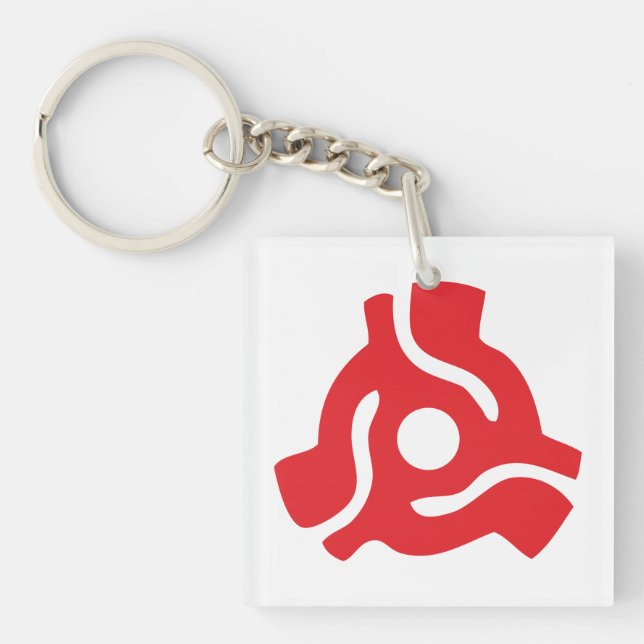 7 tums vinyladapter 45 varv/min för in spindelspin (Framsidan)