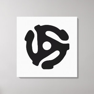 7 tums vinyladapter 45 varv/min för in spindelspin canvastryck