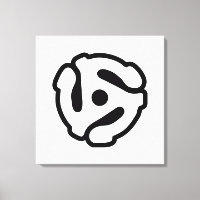 7 tums vinyladapter 45 varv/min för in spindelspin