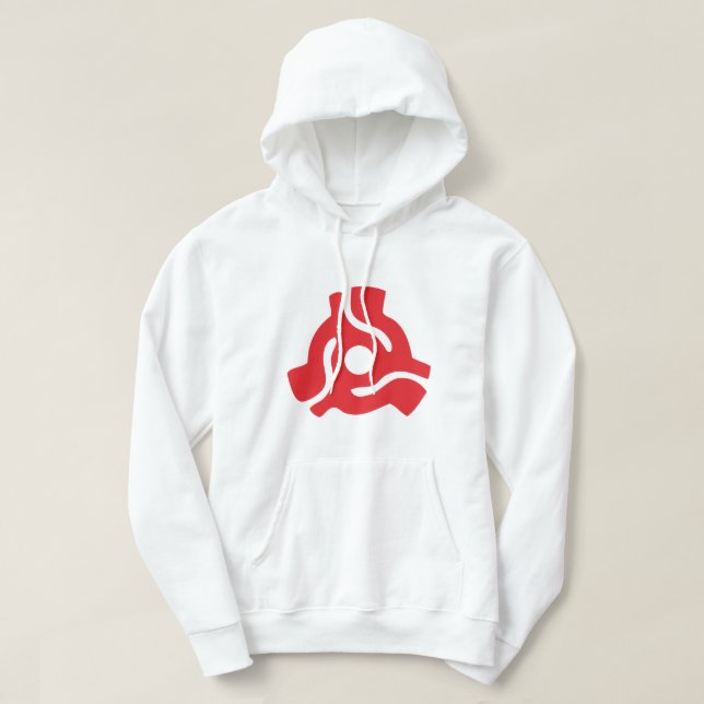7 tums vinyladapter 45 varv/min för in spindelspin hoodie (Design framsida)