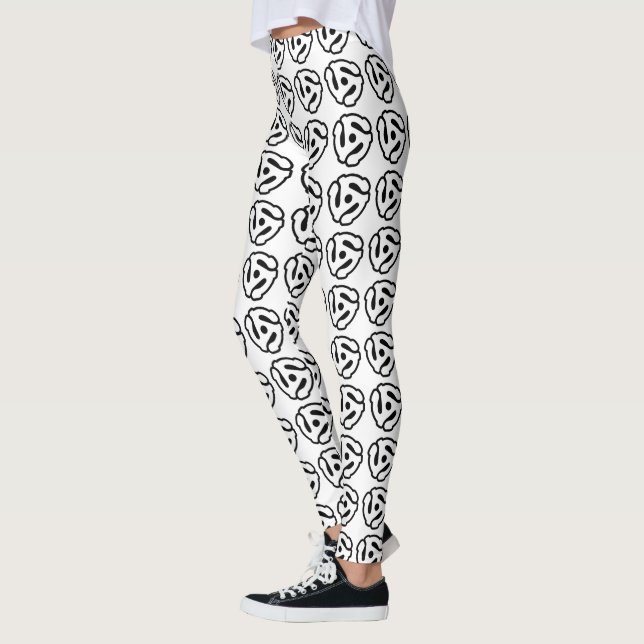 7 tums vinyladapter 45 varv/min för in spindelspin leggings (Vänster)