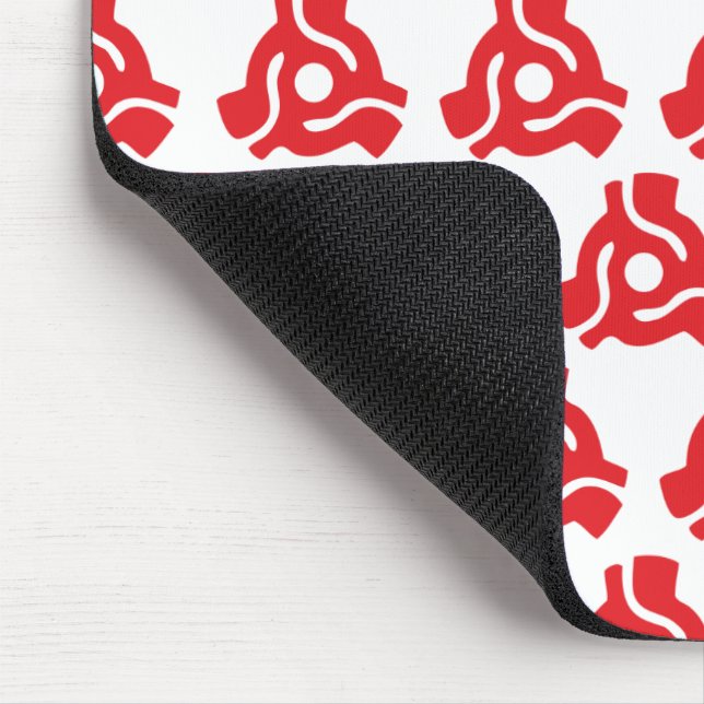 7 tums vinyladapter 45 varv/min för in spindelspin musmatta (Hörn)