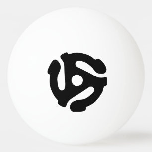 7 tums vinyladapter 45 varv/min för in spindelspin pingisboll