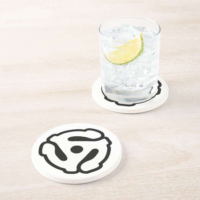 7 tums vinyladapter 45 varv/min för in spindelspin underlägg (Sidan)