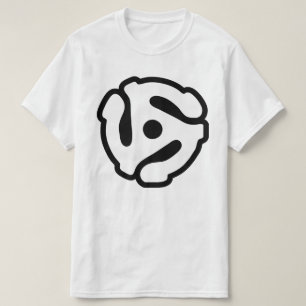 7-tums vinyladapterspindelspindel med 45 varv/min t shirt
