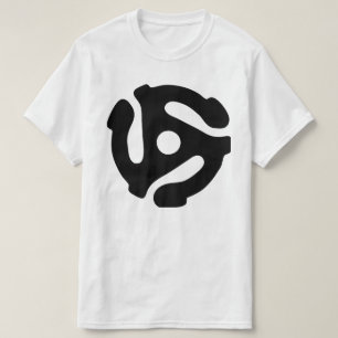 7-tums vinyladapterspindelspindel med 45 varv/min t shirt