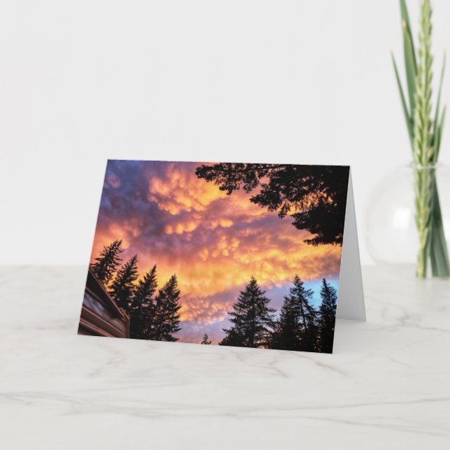 7-tums x5-mappat kort || Mammatus Cloud Sunset (Framsida)