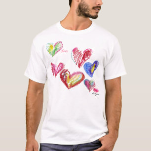 7 valentinhjärtor Soar T-shirten/dräkt Tröja