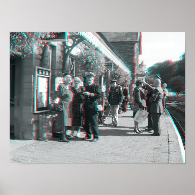 7 Valley Railway 1940's Day, Shropshire, England Poster (Framsidan)