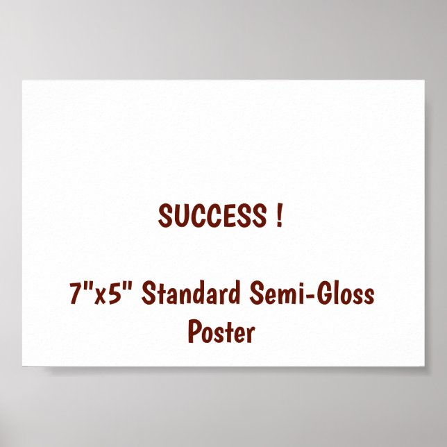 7"x5" Standard halvblank affisch (Framsidan)