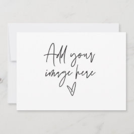 7 x 5 Anpassat bröllopsinbjudande Holiday Photo Ca Inbjudningar