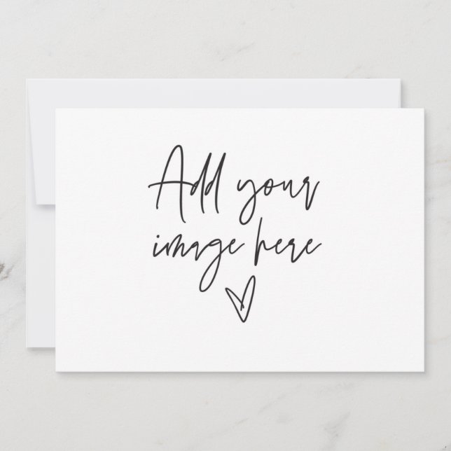 7 x 5 Bröllopsinbjudan,Semester Fotokort Inbjudningar (Framsida)