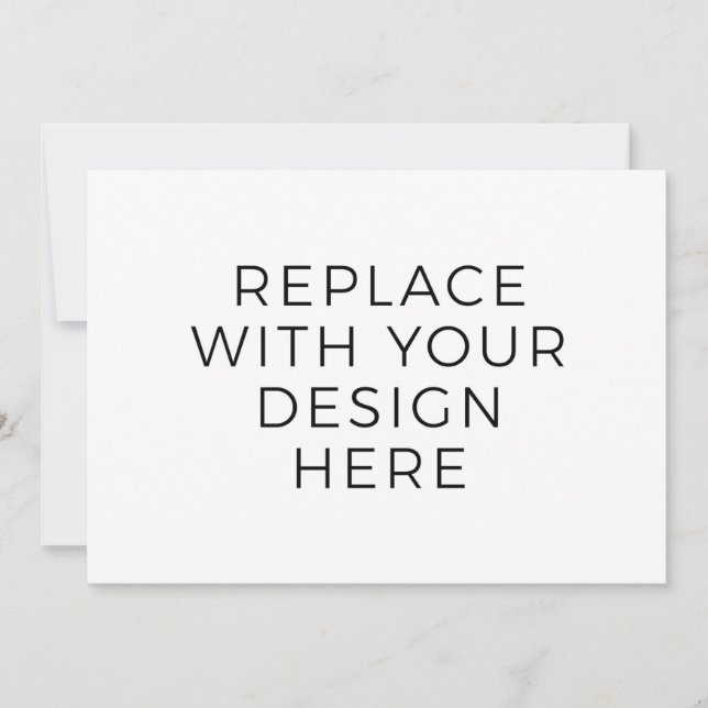 7 x 5-tums kort utan bakgrundsutskrift (Framsida)