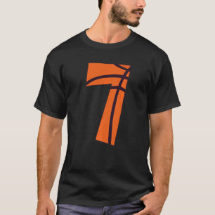 7 Yrs Old Boy Girl Basketball 7:e Bday Kids T Shirt