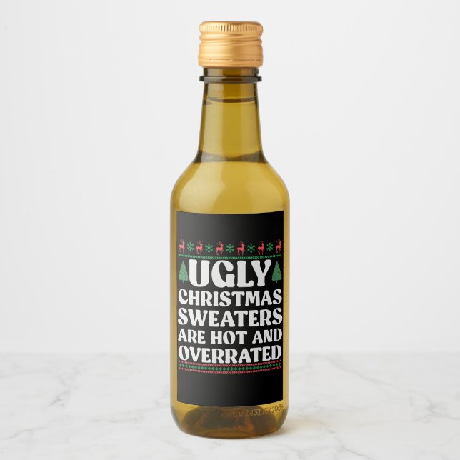 7Fula jultröjor är heta och överreklamerade Vinetikett (Framsida)