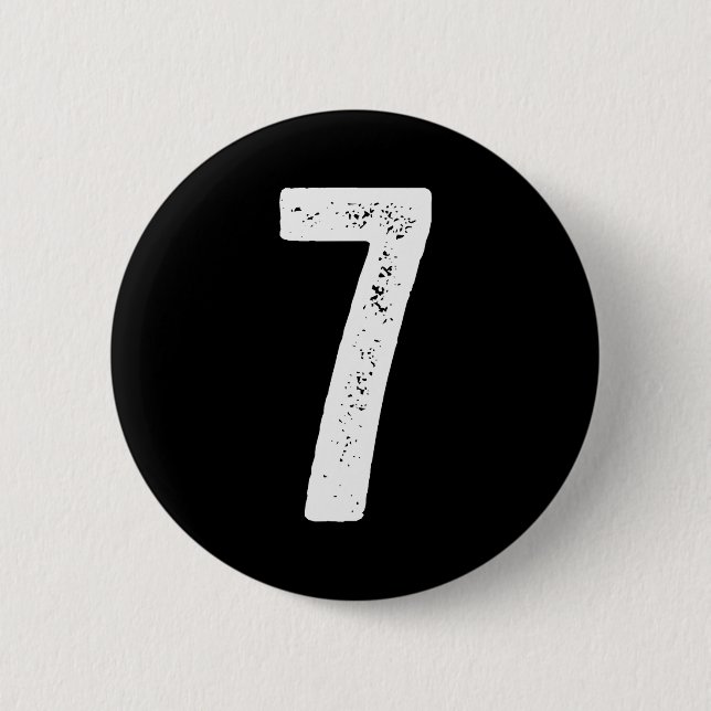 7th Birthday 7 Years Uniform Srts Team Jersey Numb Knapp (Framsida)