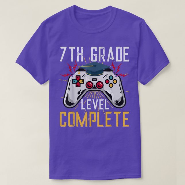 7th Grade Level Unlocked Back To School Seventh Gr T Shirt (Design framsida)
