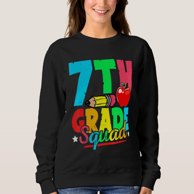 7th Grade Squad Cute Back To School First Day Of S T Shirt (Framsida)