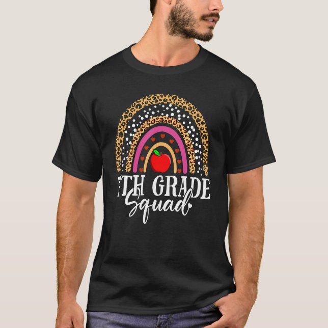 7th Grade Squad Teacher Student 100th Day Of Schoo T Shirt (Framsida)