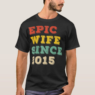 7th Wedding Anniversary for Her Epic Wife Since 20 T Shirt