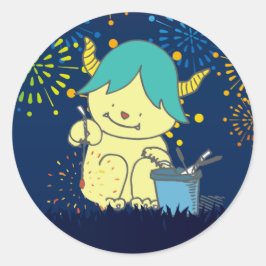 8月モンスターシール。 RUNT KLISTERMÄRKE