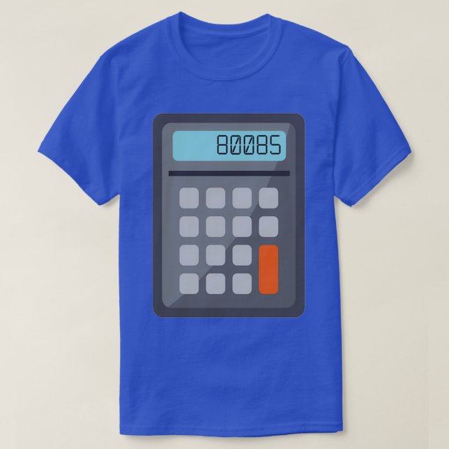 80085 Kalkylator T Shirt (Design framsida)