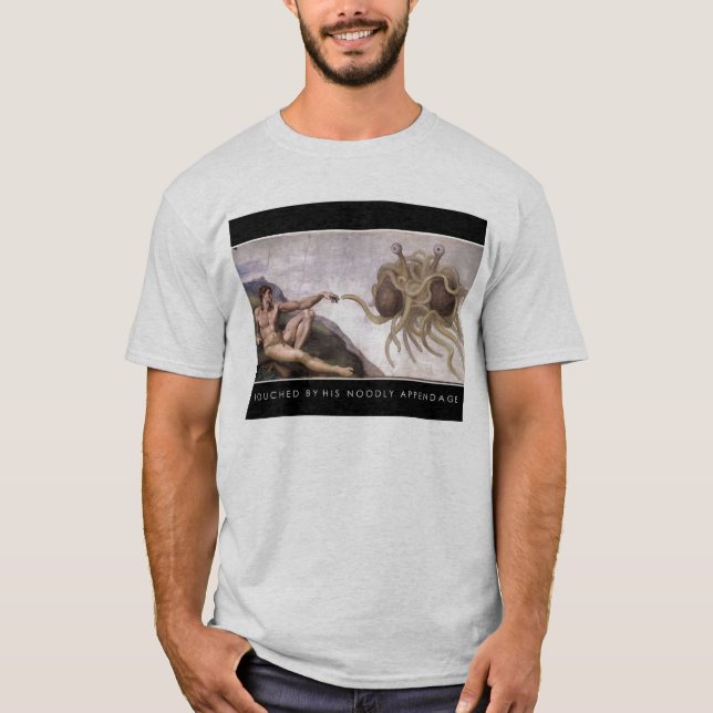 800px-Touched_by_His_Noodly_Appendage T-shirt (Framsida)