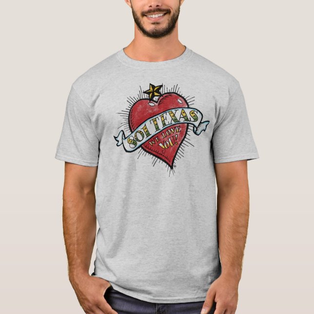 801 Texas, älskar vi dig! Tee (Framsida)