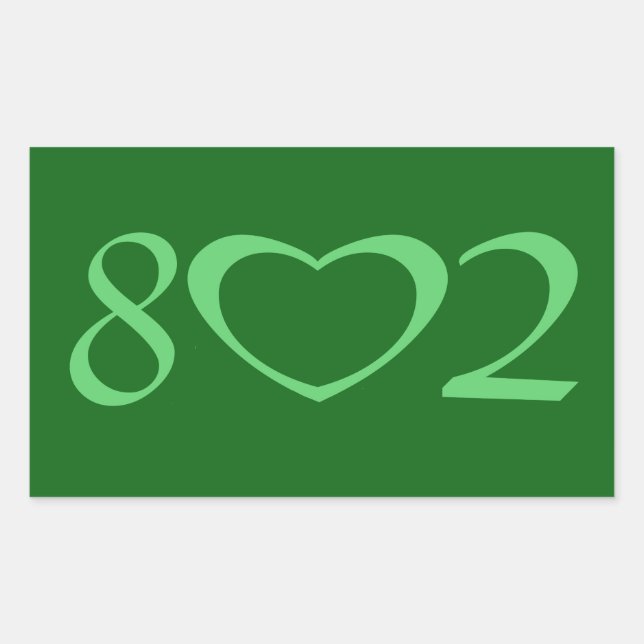 802 REKTANGULÄRT KLISTERMÄRKE (Framsida)