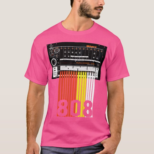 808 Drum Maskin Shirt Music Beats T Shirt (Framsida)