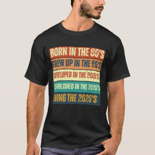 80, 90, 2000, 2010 och 2020 t shirt