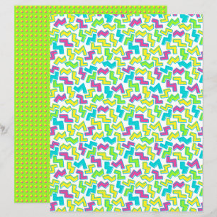 80-/90-tals Retro Neon Mönster