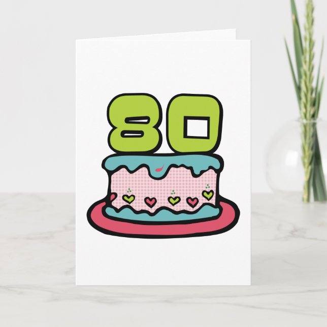 80 Ålderskaka Kort (Framsida)