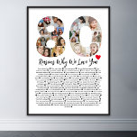 80 anledningar till att vi Kärlek dig 80:e födelse Poster<br><div class="desc">Fira kärlek och skapa varaktiga minnen med detta skäl till varför jag Kärlekar er fotokollage. Med den här anpassadet kan du skapa en hjärtslitande och personlig-gåva som är perfekt för olika tillfälle, från bröllop-dagar till födelsedagar, Alla hjärtans dag eller bara för att. Varför jag Kärlek - Uttryck kärlek med ett...</div>