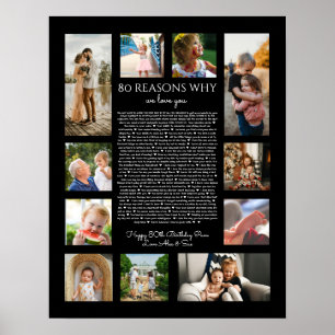 80 anledningar till att vi kärlekar er svart och v poster