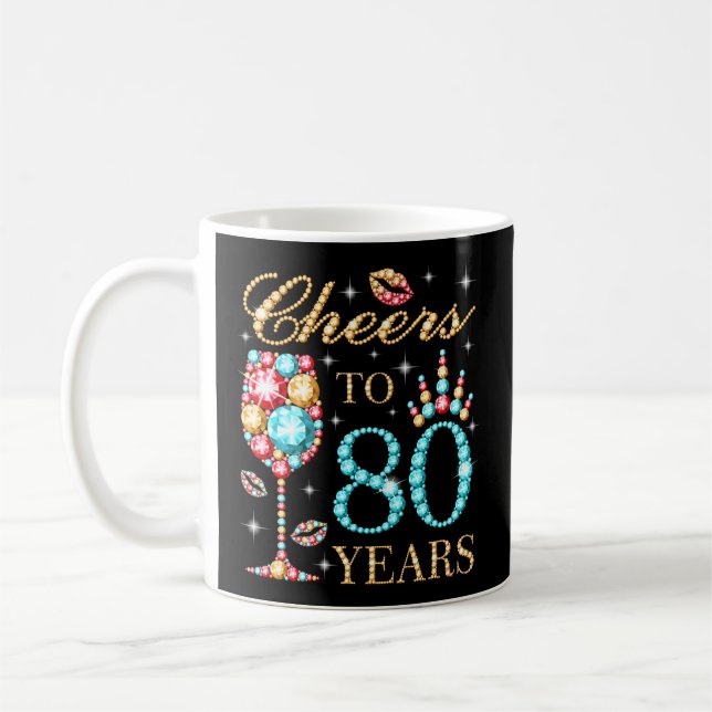 80 år 80 80 kaffemugg (Vänster)