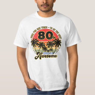 80 år gamla gåvor, fritid Handflatan T Shirt