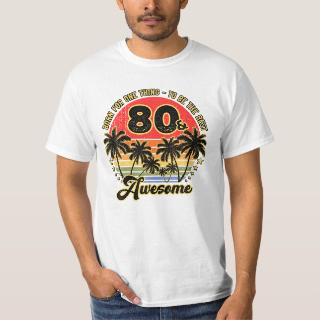 80 år gamla gåvor, fritid Handflatan T Shirt (Framsida)