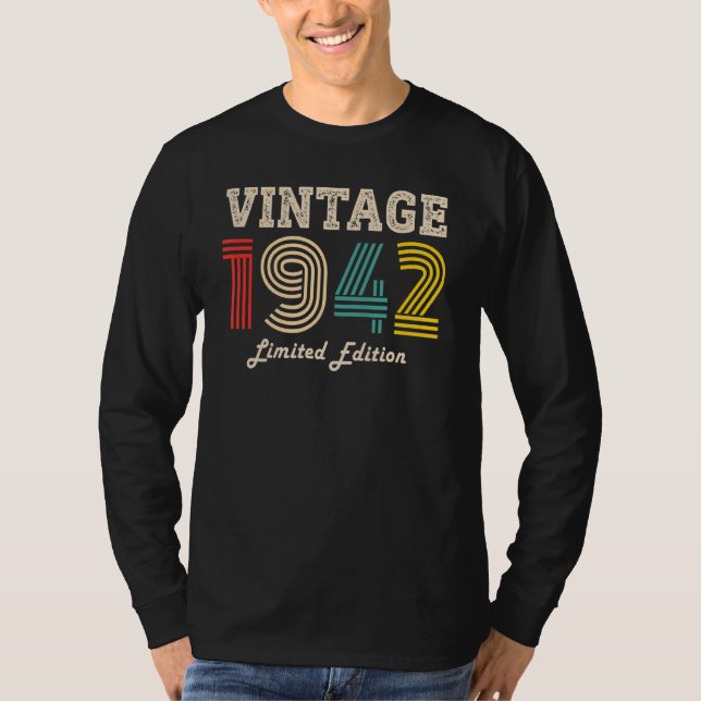 80 år gammal 1942 80:e födelsedagen t shirt (Framsida)