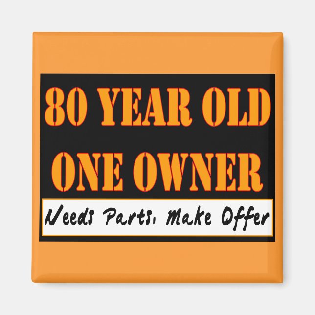 80 år gammal, en ägare - behöver reservdelar, erbj magnet (Framsidan)